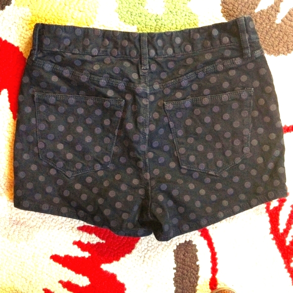 Alexa Chung Madewell Polka Dot Denim Shorts - Picture 2 of 7